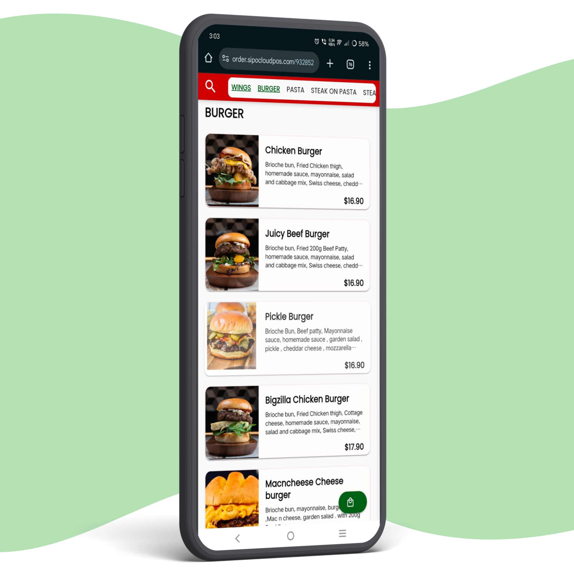 Online ordering & Websites